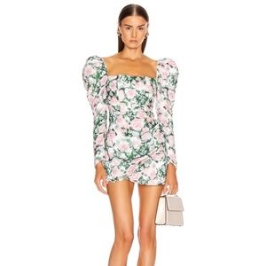 Atoir Contessa Wrap-Effect Floral Mini Dress